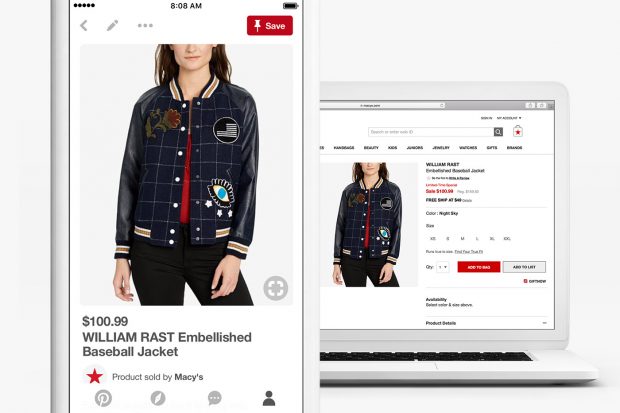 a Shop the Look Pin on mobile and desktop 