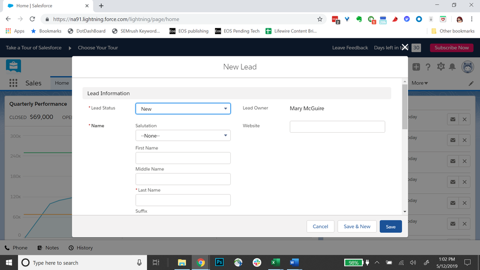 Salesforce Sales Cloud Lead Management