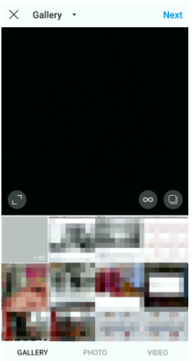 choosing a long video from your gallery