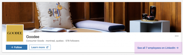 Goodee LinkedIn page banner