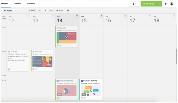 Hootsuite planner