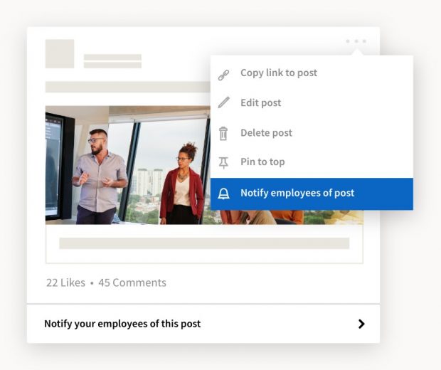 Notify employees of this post prompt