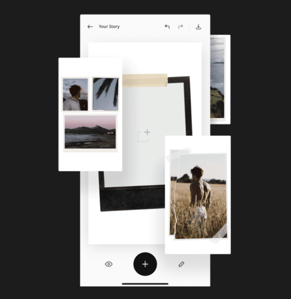 Instagram stories app Unfold