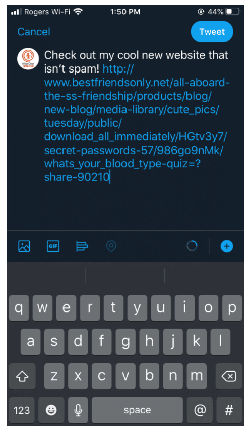 Lengthy URL