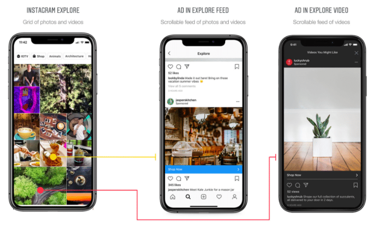 Instagram followers Explore feed