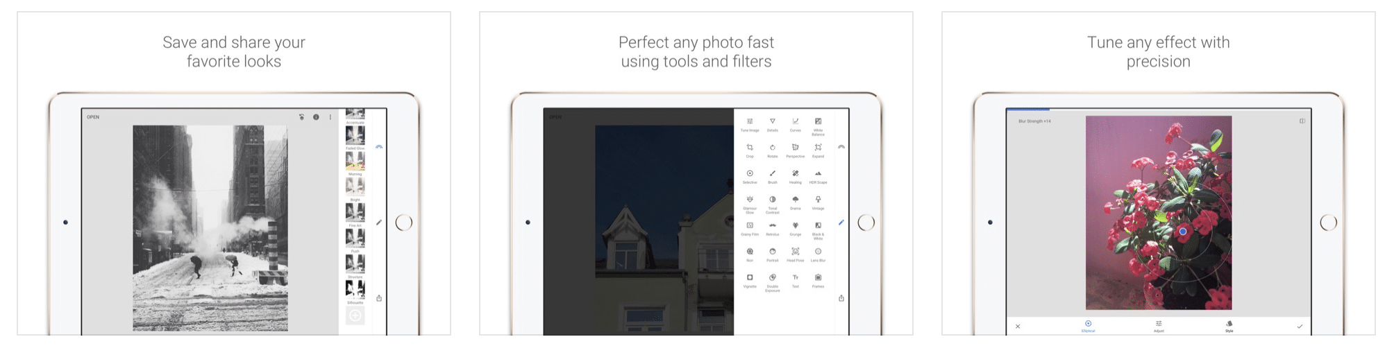 Snapseed JPG and RAW files photo editing app