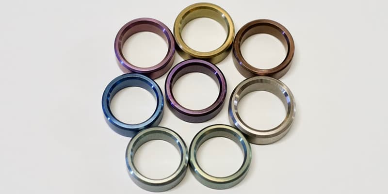 Oracle Colorful Titanium Rings