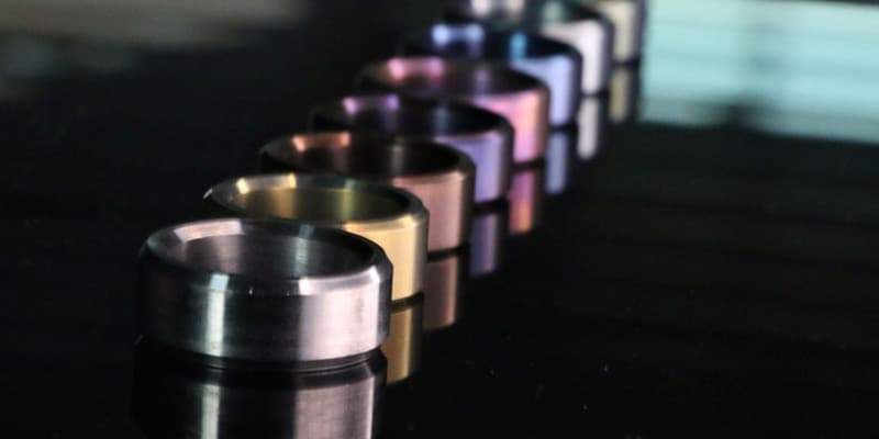 Oracle Colorful Titanium Rings
