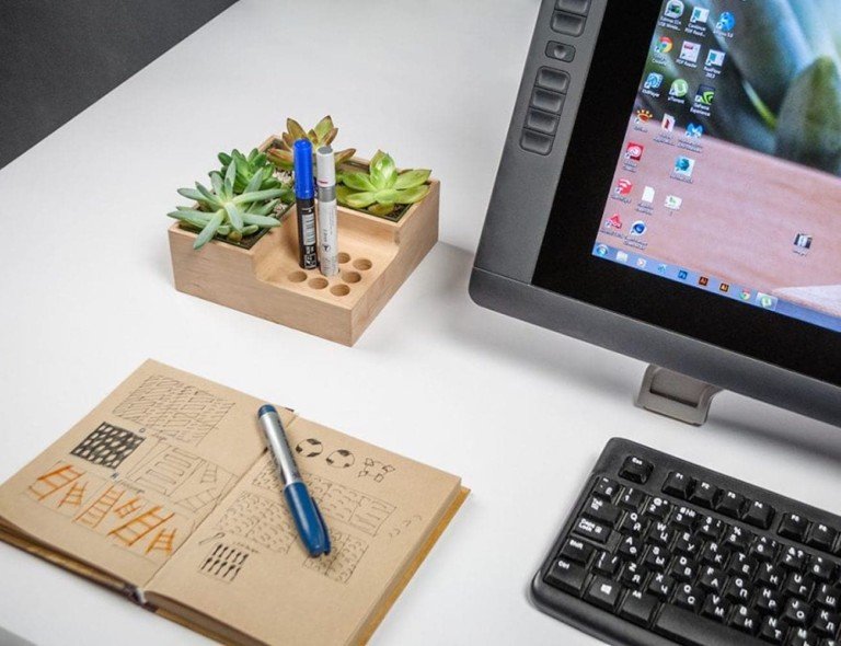 Julia Kononenko Eco Pot Modular Desktop Organizer