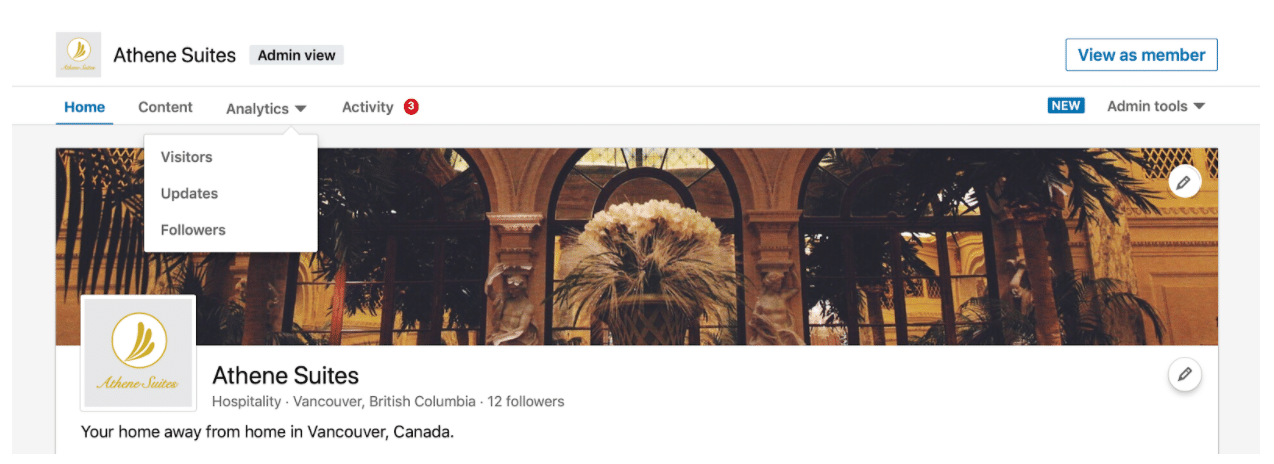 LinkedIn Athene Suites Analytics Dashboard