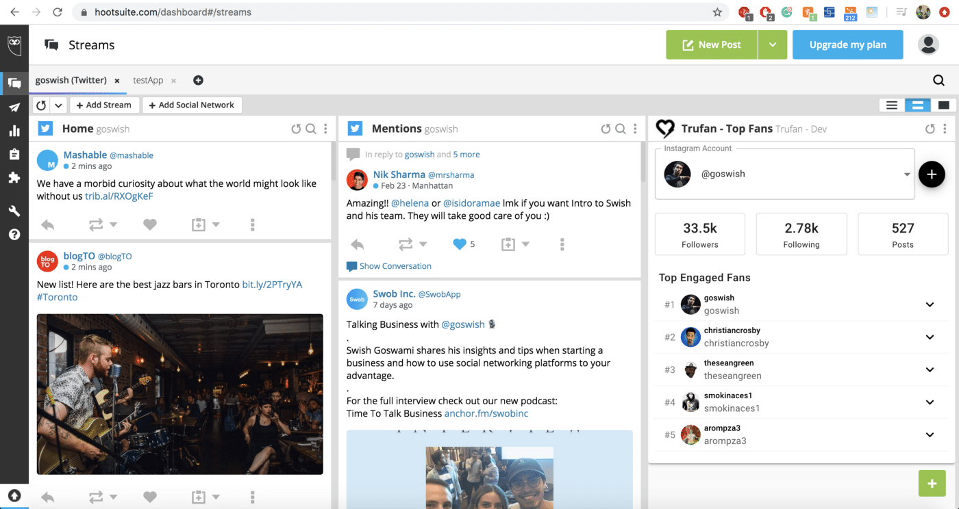 Trufan influencer engagement