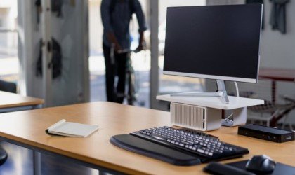Kensington Coolview Wellness Monitor Stand with Desk Fan