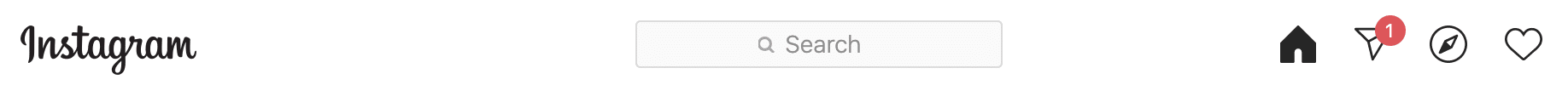 Unread Instagram DM red icon