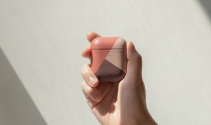 Native Union Marquetry Leather AirPods Cover