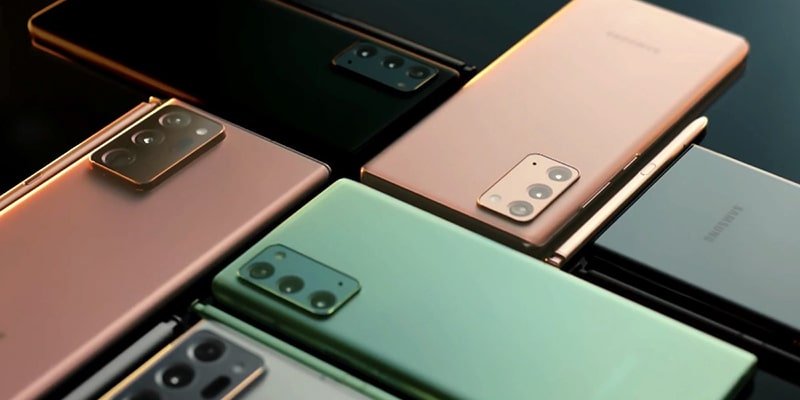 Samsung Galaxy Note20 and Note20 Ultra Mystic Color Smartphones