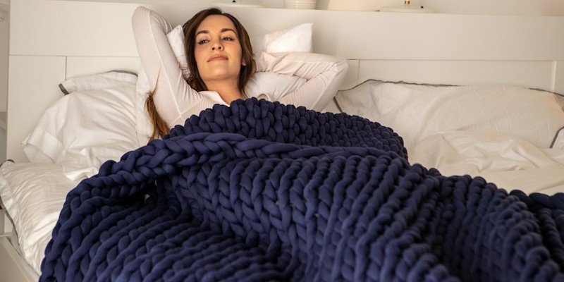 Nuzzie Knit weighted blanket