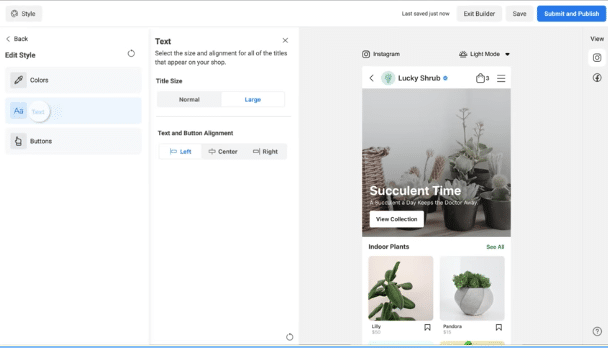 Example of social commerce through "Succulent Time" collection from Lucky Shrub Facebook Shop