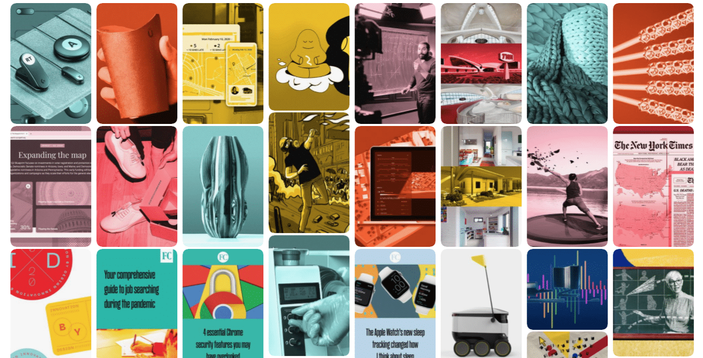 FastCompany gives all images similar stylized color treatment