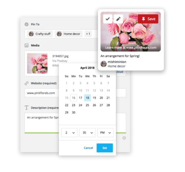 Schedule Pins with Hootsuite