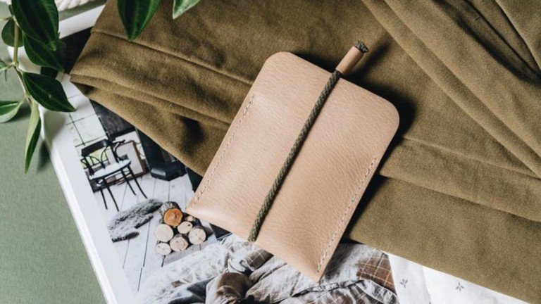 band&roll Leather Card Case Minimalist Cardholder