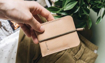 band&roll Leather Card Case Minimalist Cardholder