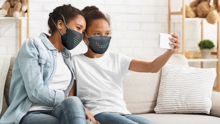 JabberMask Customizable LED Face Mask