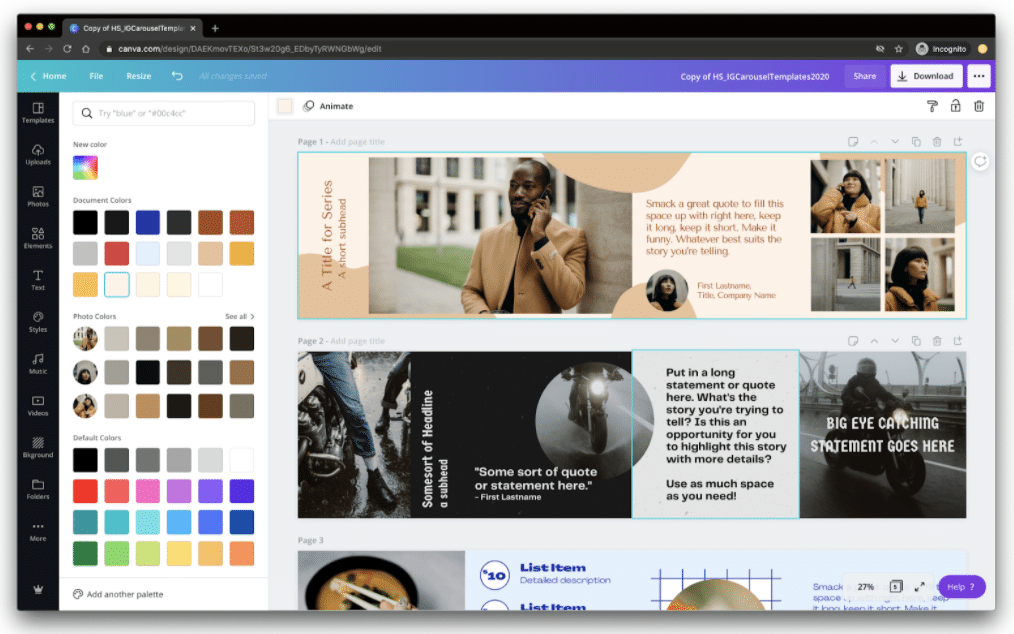 Font type Canva