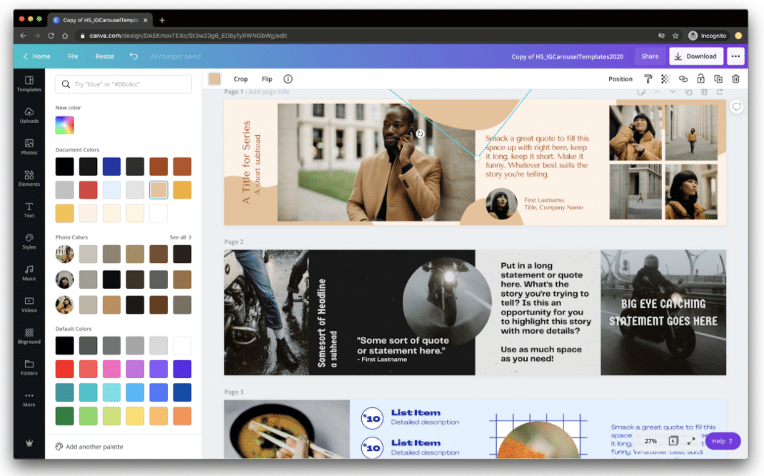 Change background color by clicking colored square beside animate