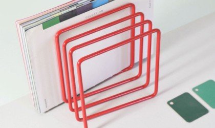 Block Steel Magazine Rack