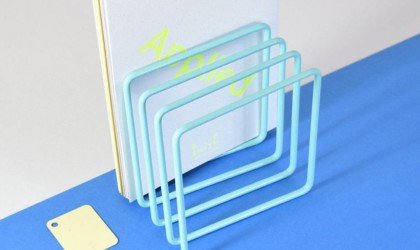 Block Steel Magazine Rack
