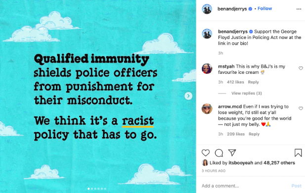 Ben and Jerrys Instagram