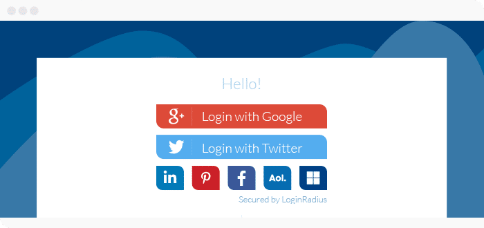 create social login option