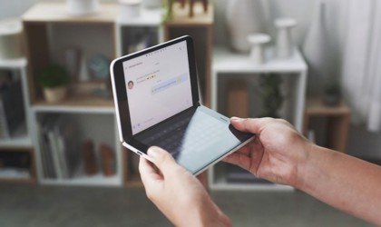 Microsoft Surface Duo dual-screen folding smartphone