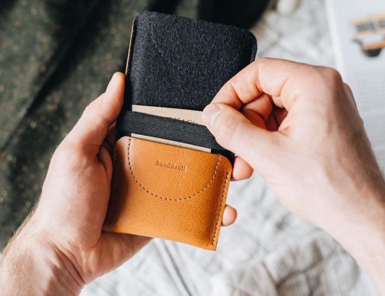 band&roll Kangaroo leather smartphone wallet case