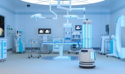 Ubtech Adibot UV-C disinfecting robot