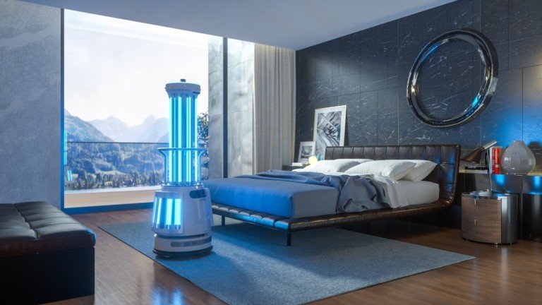 Ubtech Adibot UV-C disinfecting robot