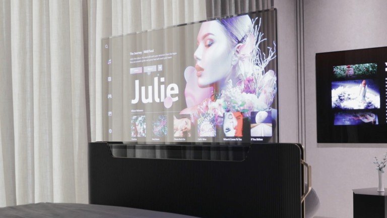 LG Display Transparent OLED TV concept