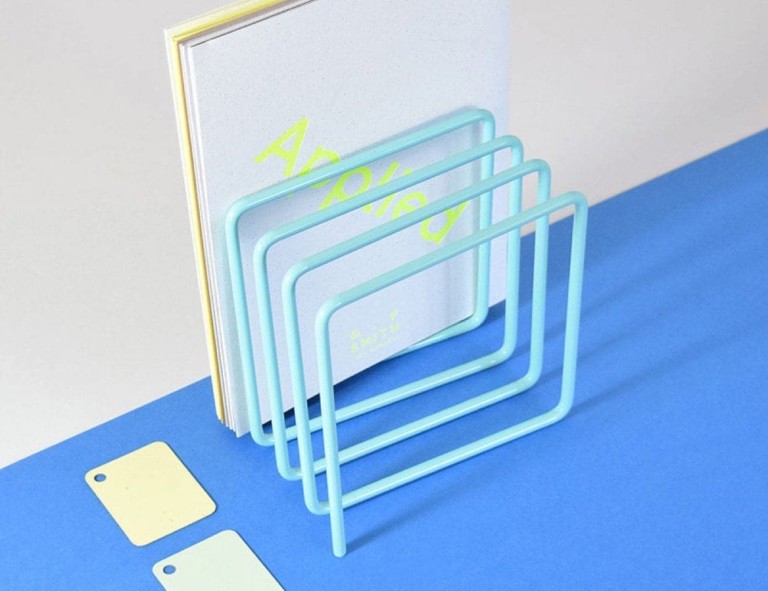 Block Steel Magazine Rack