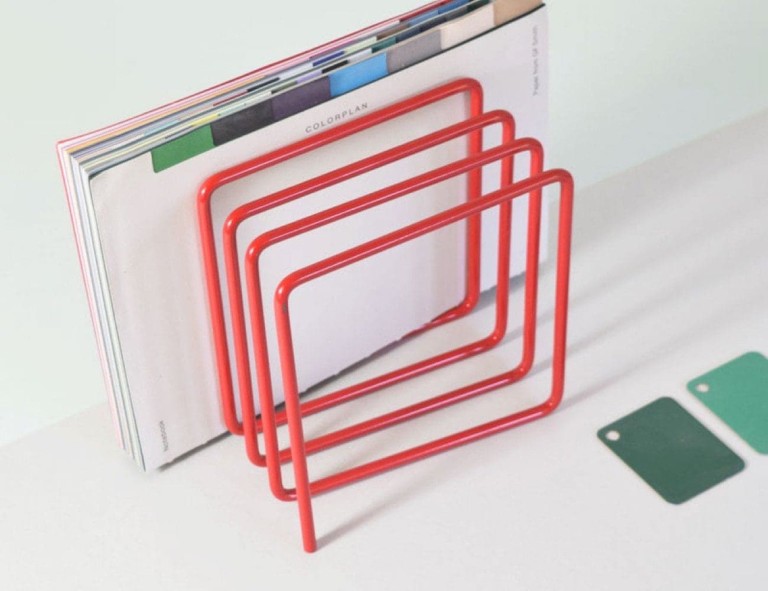 Block Steel Magazine Rack