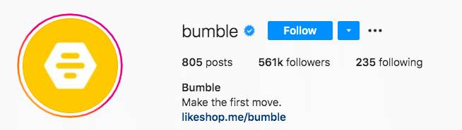 Bumble make the first move