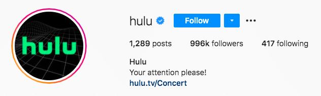 Hulu call to attention