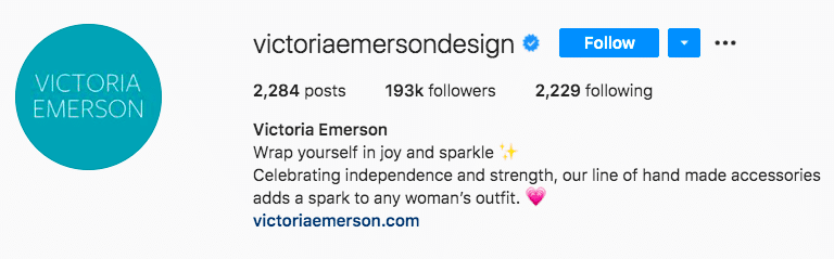 Victoria Emerson Designs sparkle and heart emojis
