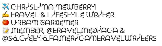 Instagram bio fonts 3