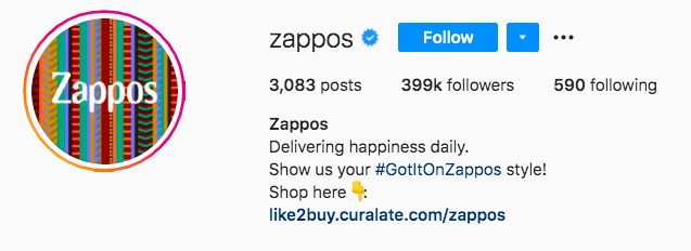 Zappos hashtag Got it On Zappos