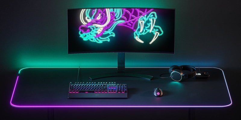SteelSeries QcK Prism Cloth 5XL Giant Gaming Mouse Pad 