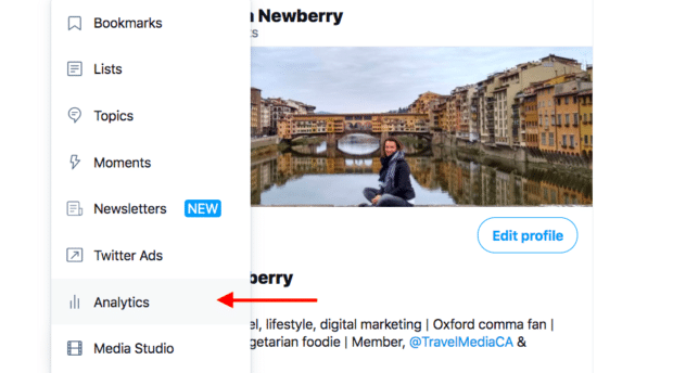 Accessing Analytics on Twitter