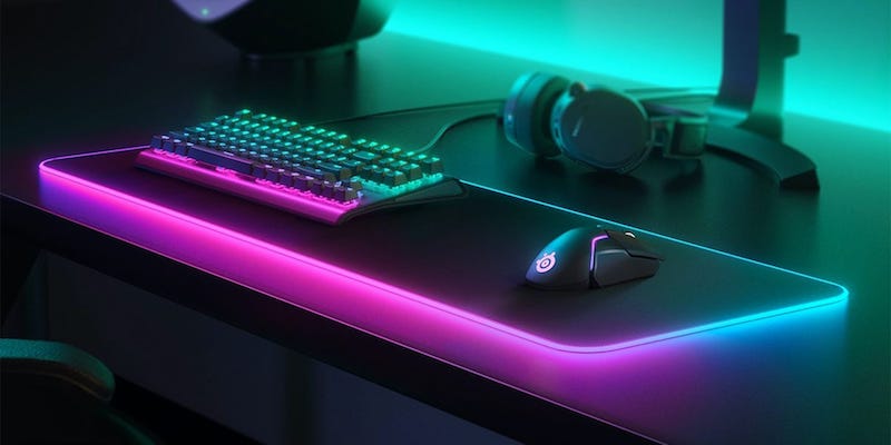 The coolest gadgets for the geeks in your life SteelSeries QcK Prism Cloth XL gamer mousepad
