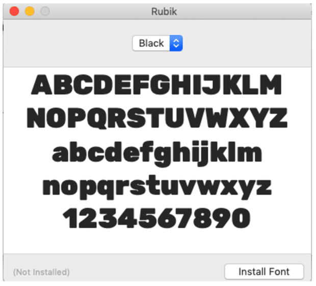 installing Google font on your desktop