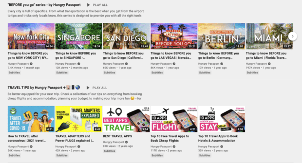 Hungry Passport YouTube travel guide