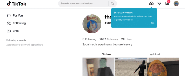 schedule videos in advance